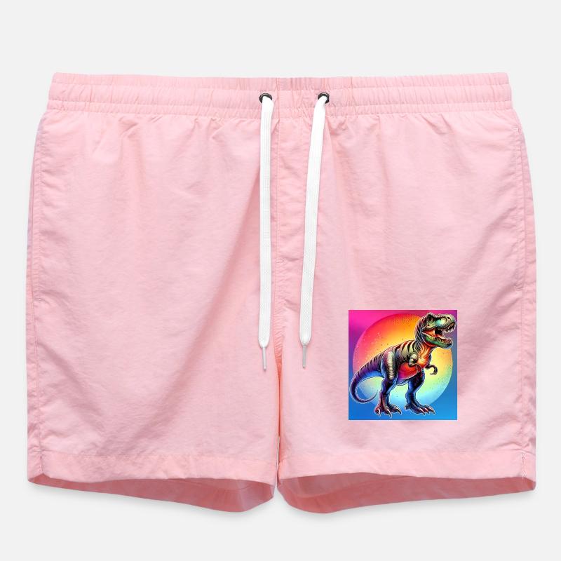 Dinosaurier - Badeshorts - Pink