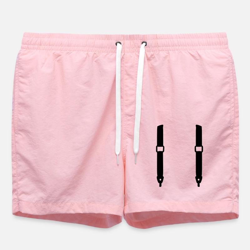 Hosenträger - Badeshorts - Pink
