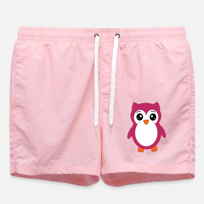 Eule, Rosa Eule - Badeshorts - Pink