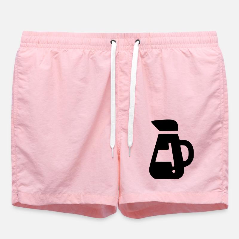 Cafetière - Short de bain - rose