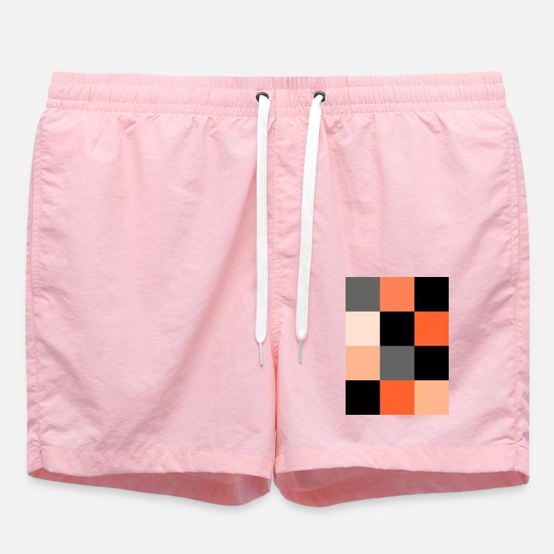 Orange Pixel - Short de bain - rose