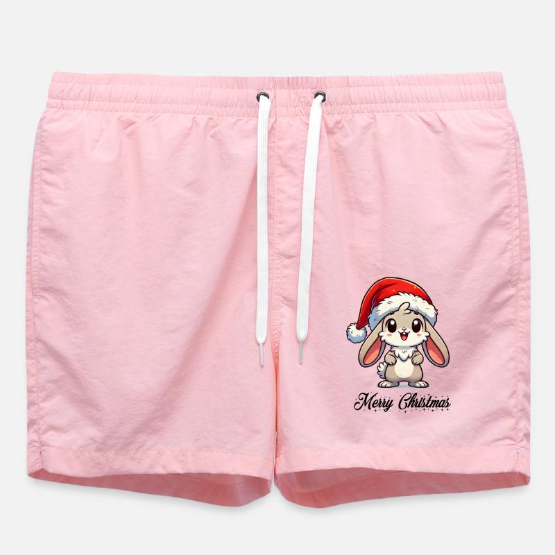 Lapin Joyeux Noël - Short de bain - rose