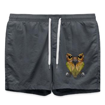 Eule Vogel - Badeshorts -  - Vorne
