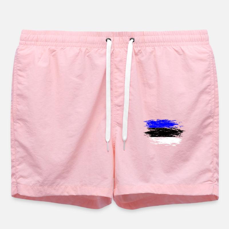 Drapeau de l’Estonie utilisé - Short de bain - rose