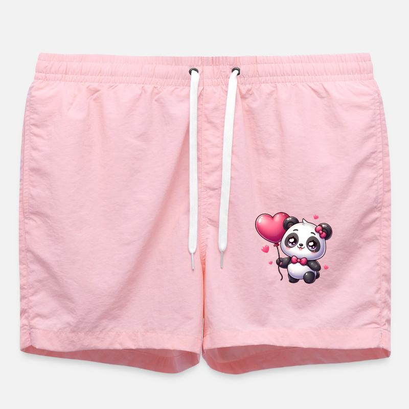panda kawaii - Short de bain - rose