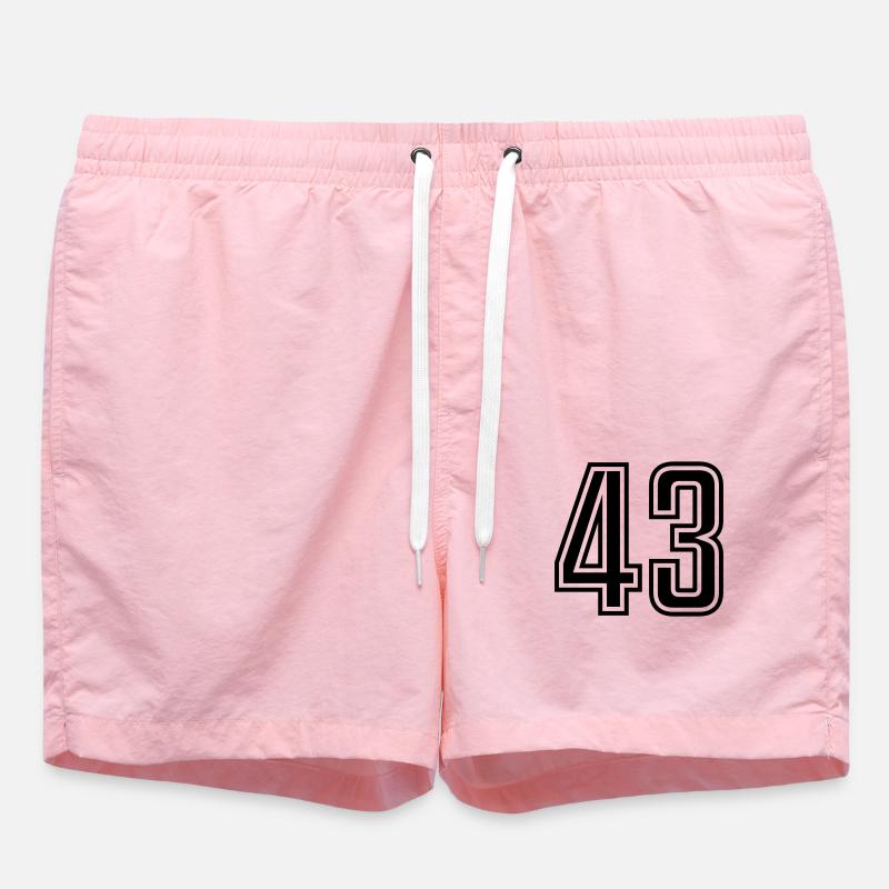 43 - Short de bain - rose