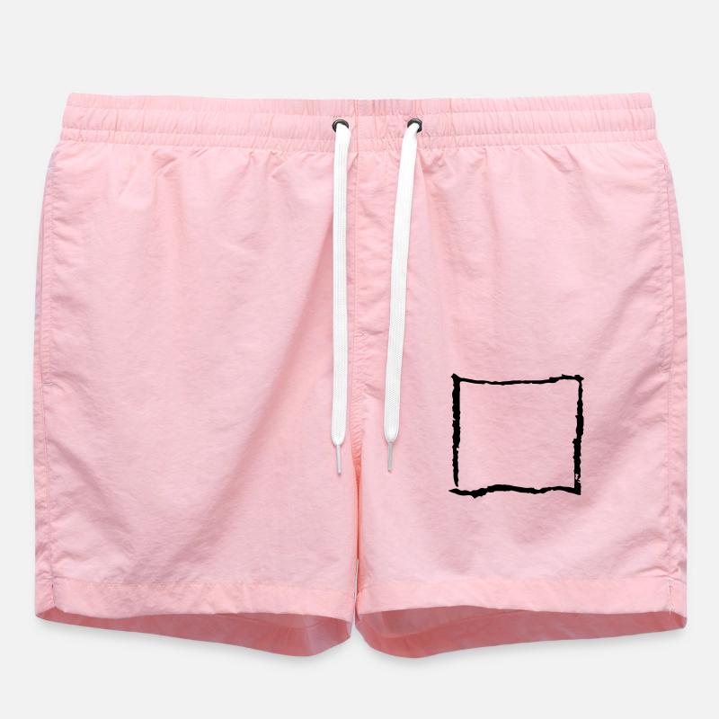 rechteck - Badeshorts - Pink