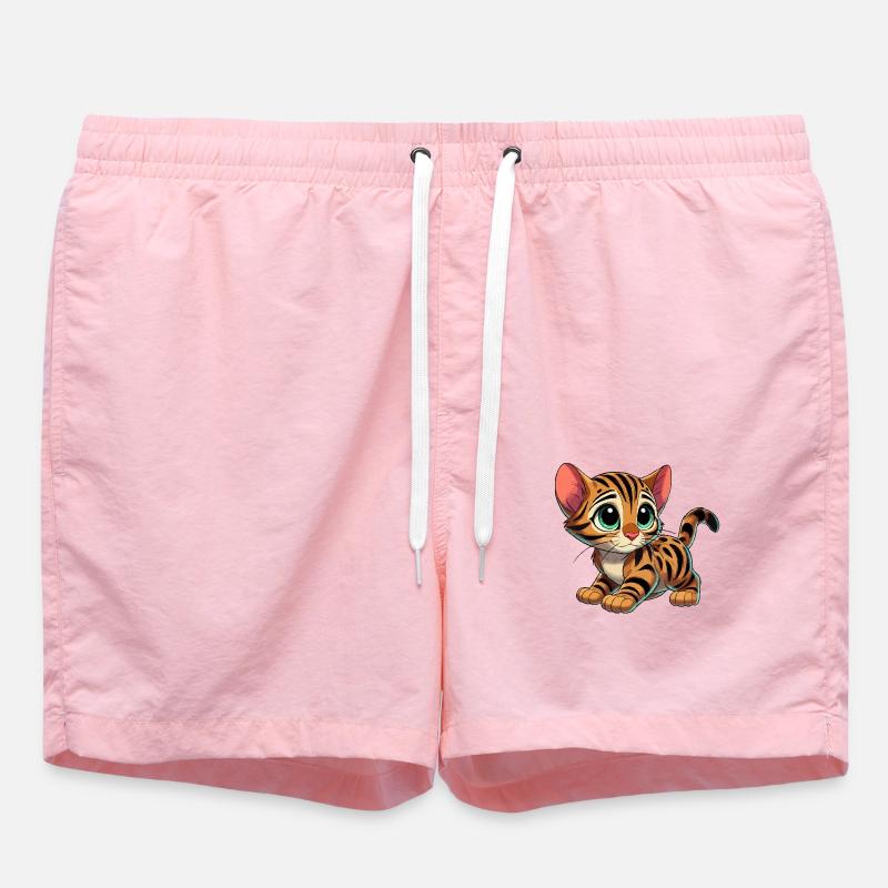 Bébé chat Bengal - Short de bain - rose