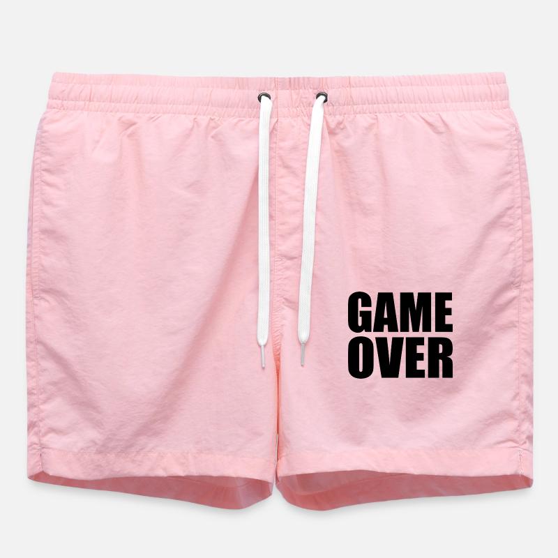 Game over - Short de bain - rose
