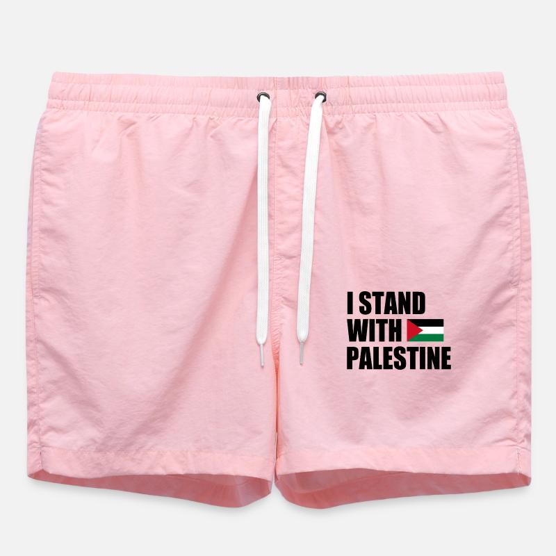 I stand with palestine - Short de bain - rose