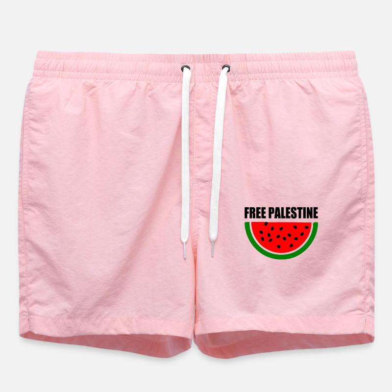 Free palestine Melon pastèque - Short de bain - rose