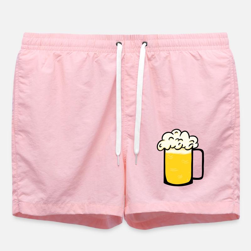 Chope de bière - Short de bain - rose