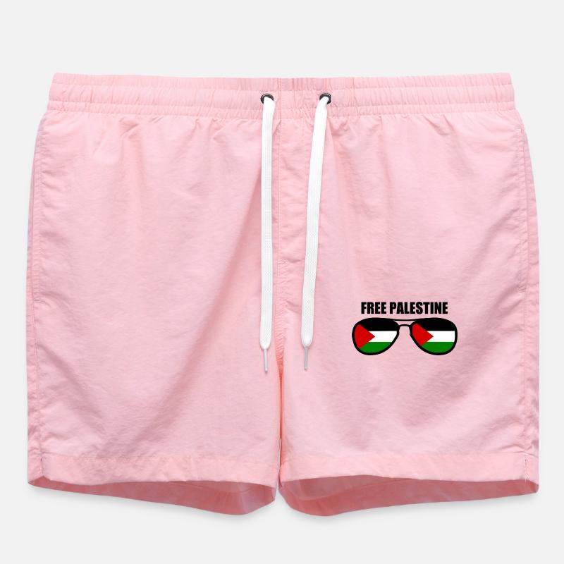 Free palestine - Short de bain - rose