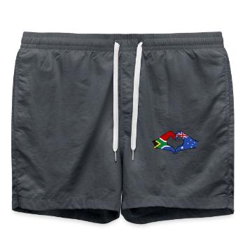 Südafrika Australien Flagge Hände Herzform - Badeshorts -  - Vorne