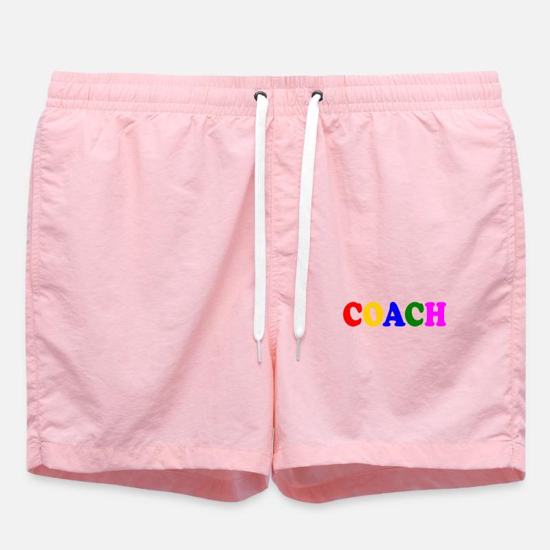 Coach - Short de bain - rose