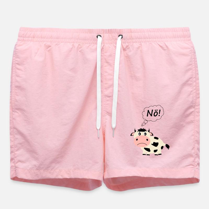 Kuh lustig Spruch - Badeshorts - Pink