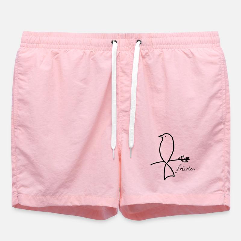 Peace - Swim Trunks - pink
