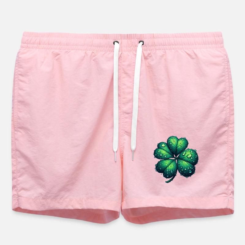 Four-leaf clover - Swim Trunks - pink