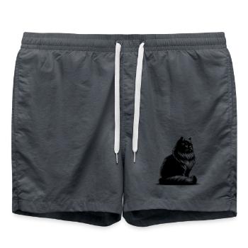 British Longhair Cat - Swim Trunks -  - Front