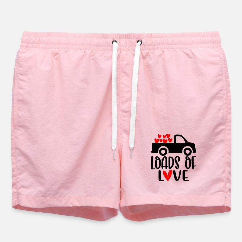 Beaucoup d’amour Coeurs de la Saint-Valentin - Short de bain - rose