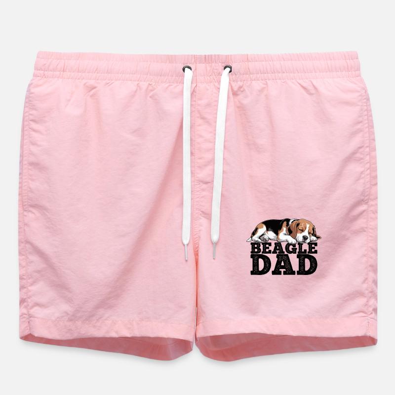 Papa Beagle - Short de bain - rose