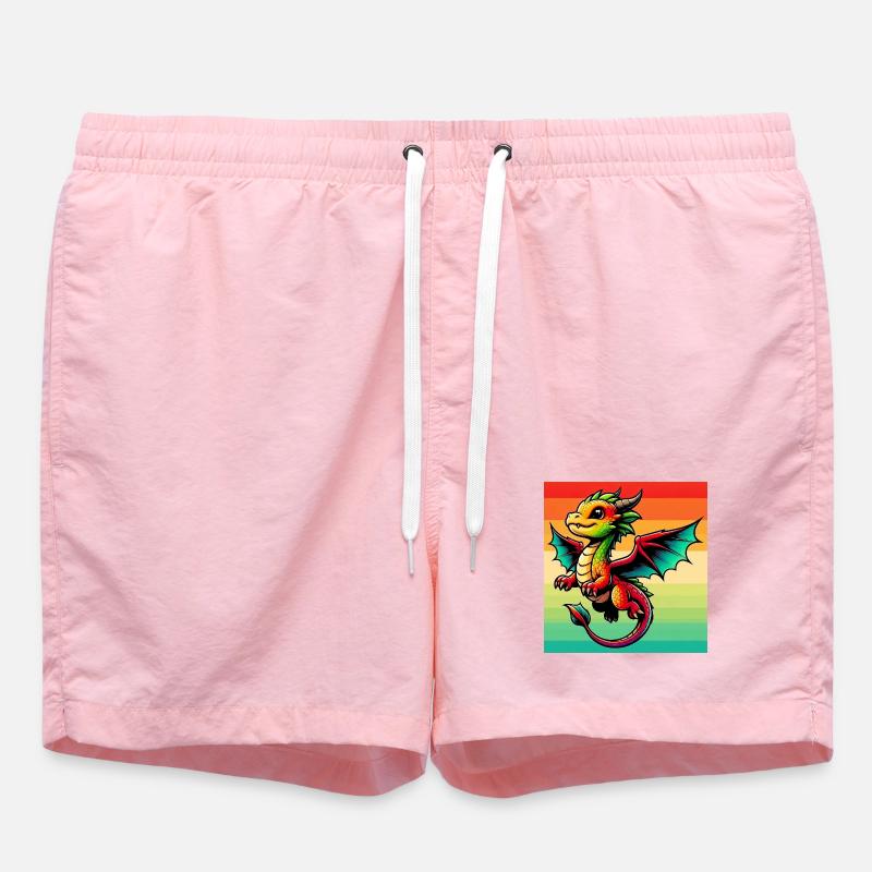 Drache - Badeshorts - Pink
