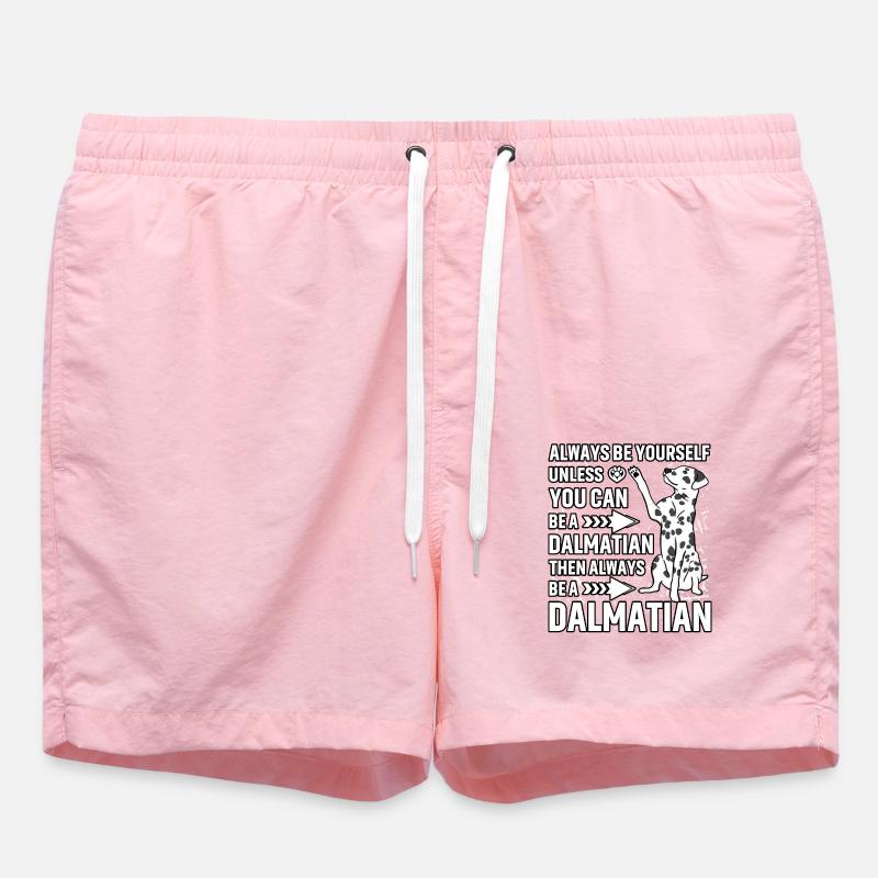 Dalmatian funny saying - Swim Trunks - pink