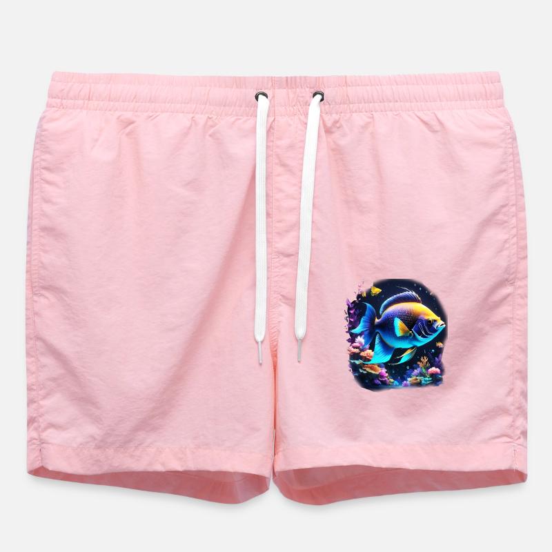 Angelfish - Swim Trunks - pink