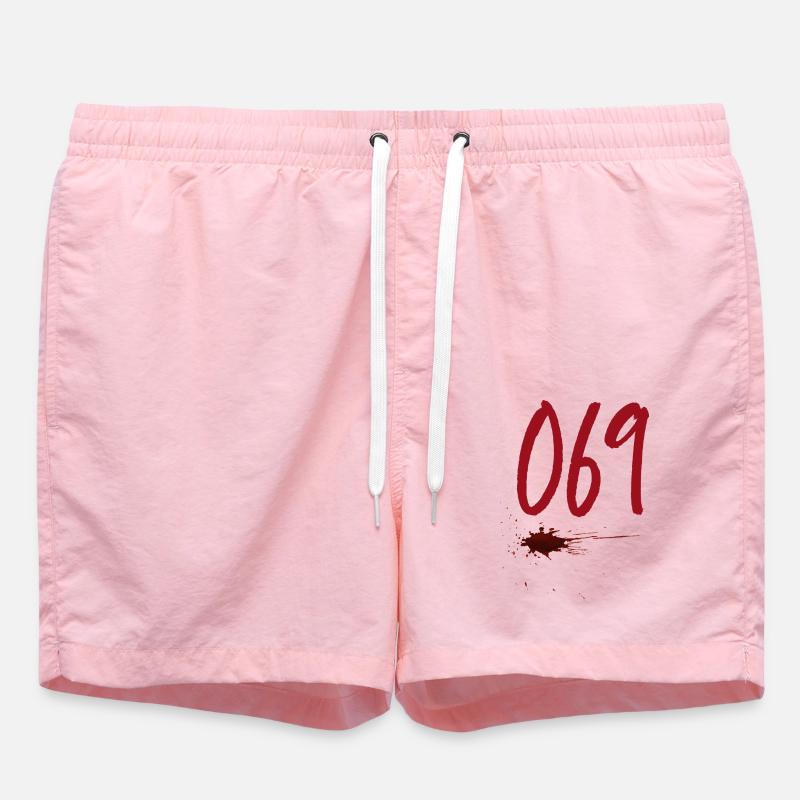 Code postal Francfort 069 - Short de bain - rose