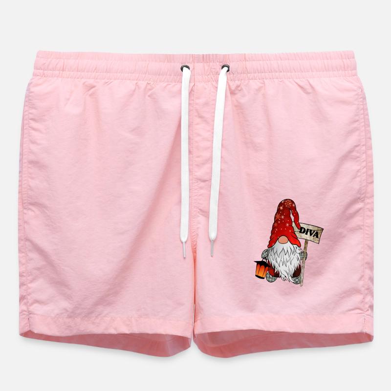 Gnome Diva Gnome Noël - Short de bain - rose