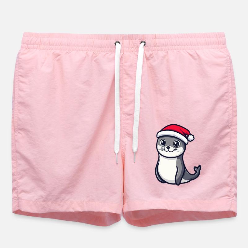 Noël de l’animal du phoque - Short de bain - rose