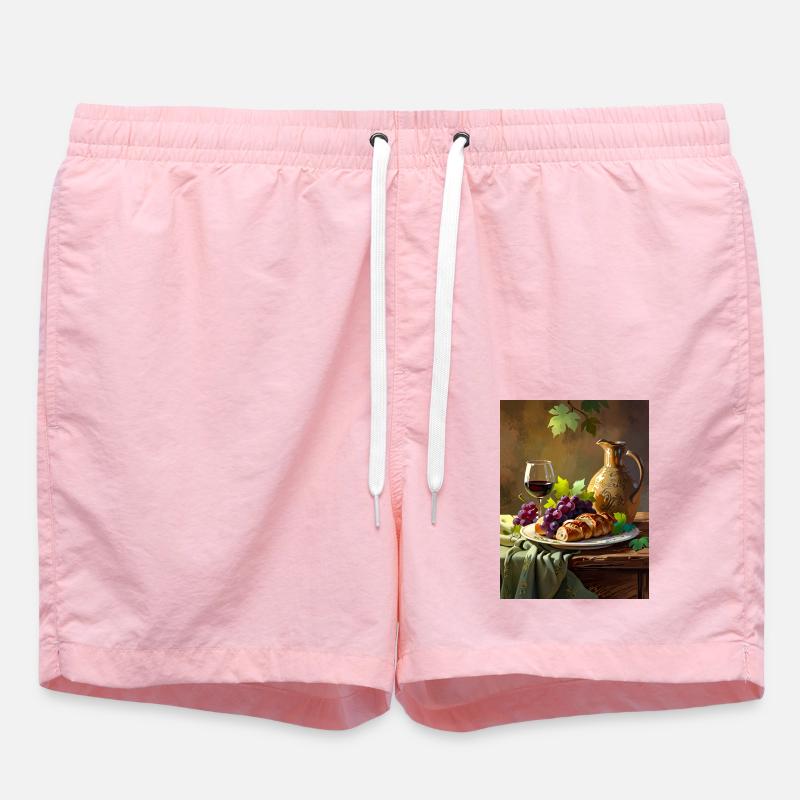 Rustic Elegance - Swim Trunks - pink