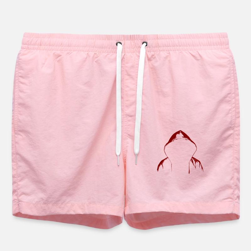 Sweat à capuche Hacker - Short de bain - rose