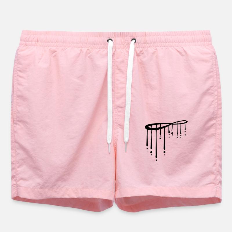 Gouttes de temps infinies - Short de bain - rose