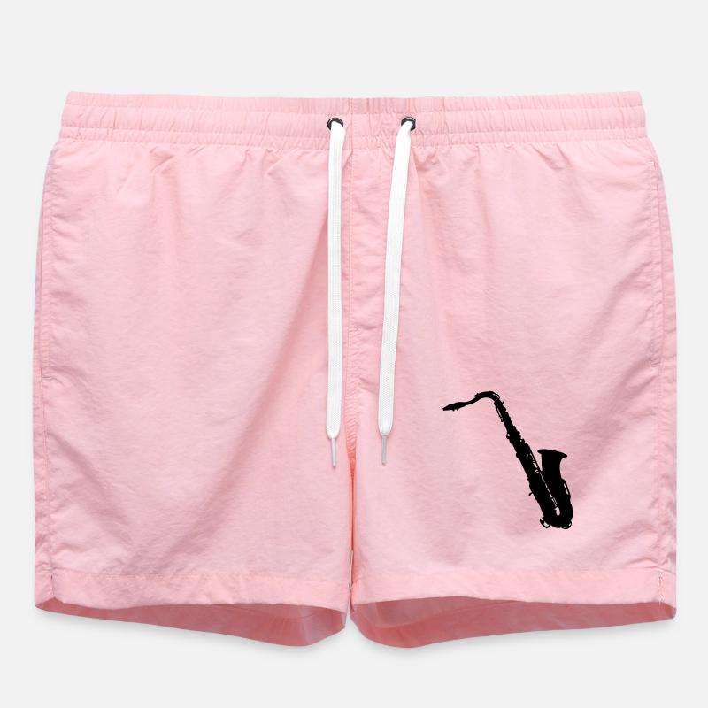 saxophone - Short de bain - rose