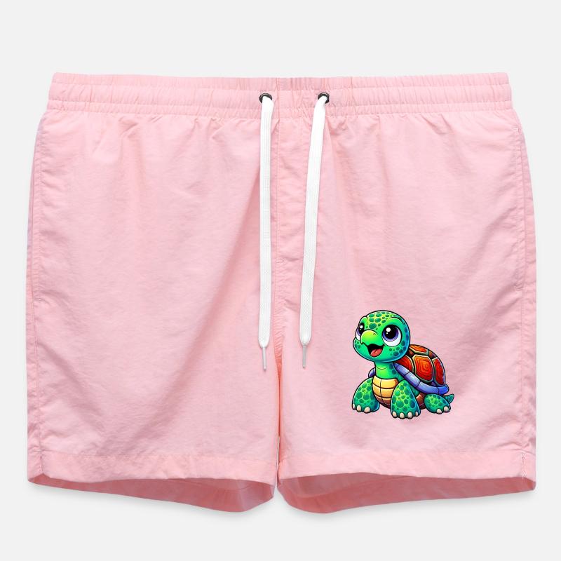 Turtle - Swim Trunks - pink