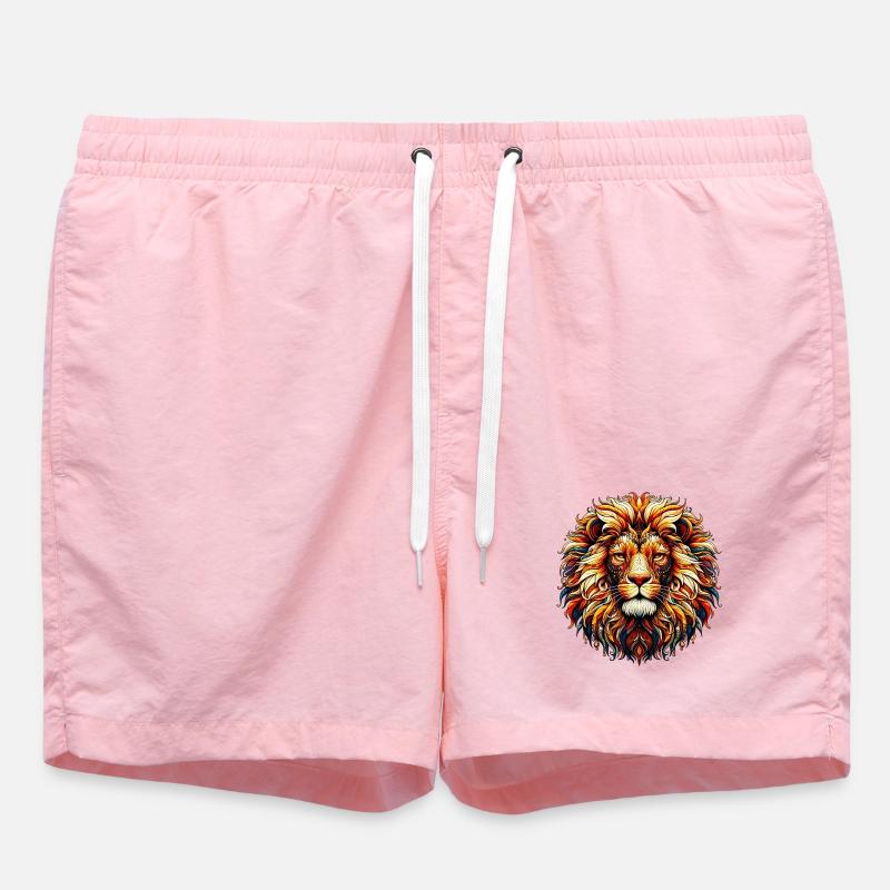 Lion - Short de bain - rose