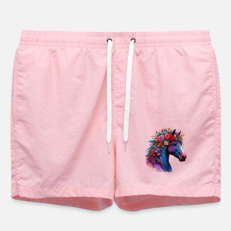 Cheval - Short de bain - rose