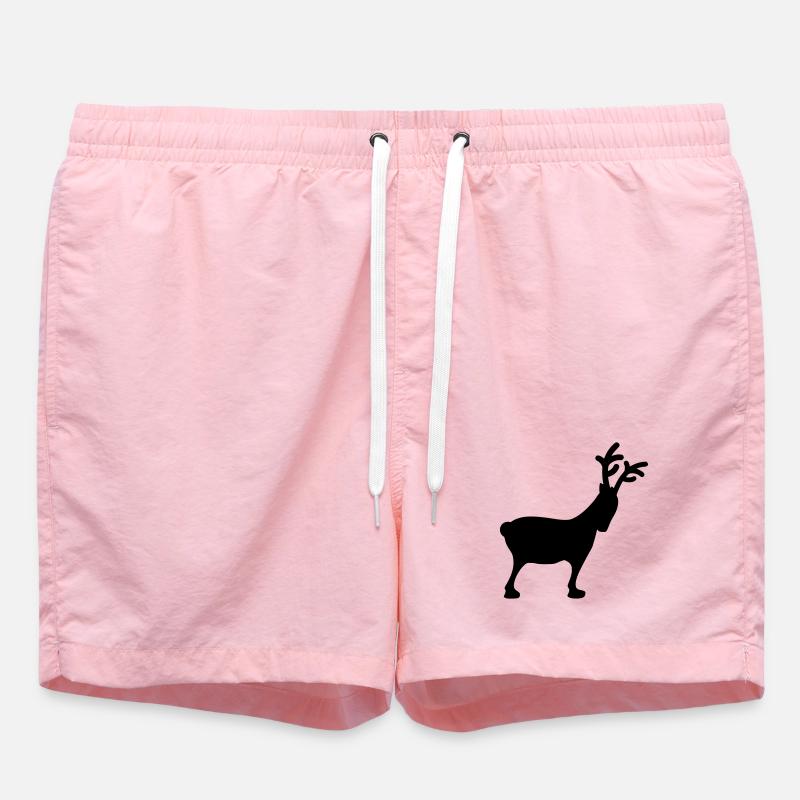 Renne de Noël5 - Short de bain - rose