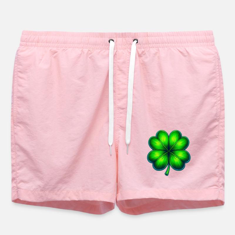 Four-leaf clover - Swim Trunks - pink