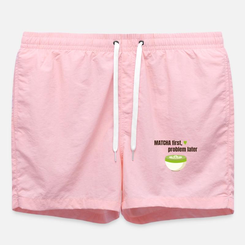 Matcha first, problem later - Badeshorts - Pink