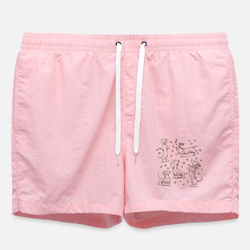 Dackel Dackelhunde Dackel Hund Dackel Dackel - Badeshorts - Pink