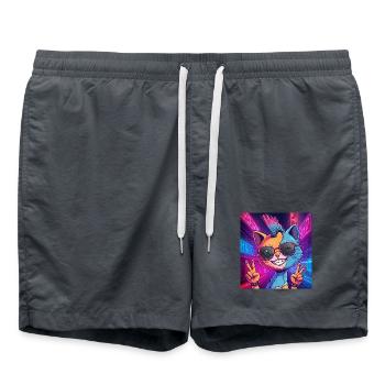 Frankensteen: Cyberpunk Kitty - Swim Trunks -  - Front
