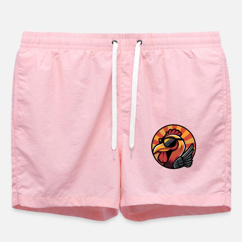 Turkey Comic Cool Summer - Swim Trunks - pink