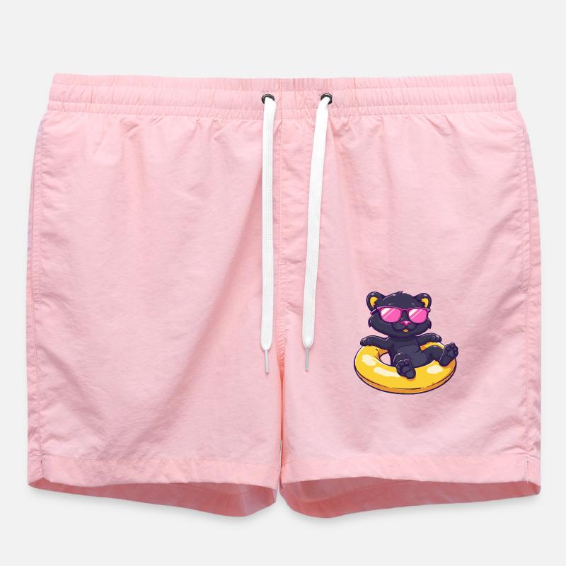 Panthère Bande Dessinée Cool - Short de bain - rose