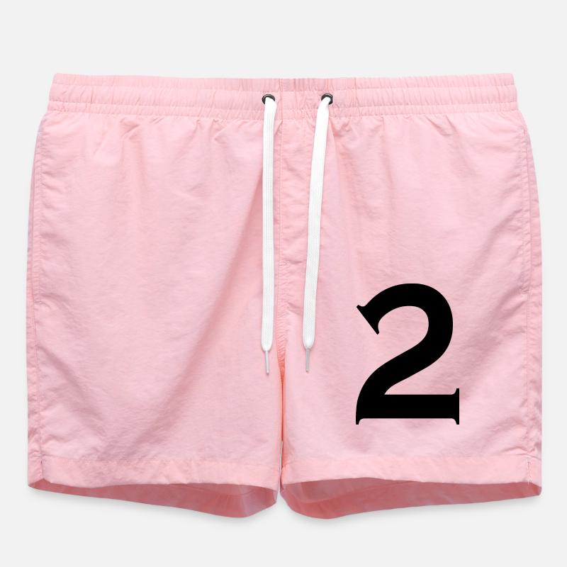 2 - Short de bain - rose