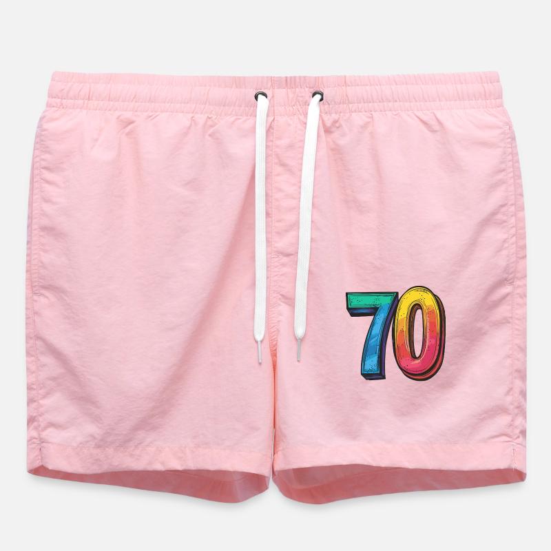 Symbole numérique 70 - Short de bain - rose