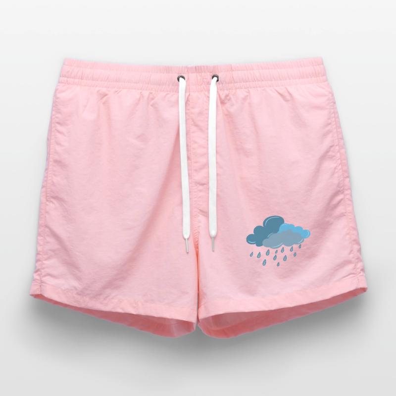 Cloud, Rain, Thunderstorm Swim Trunks