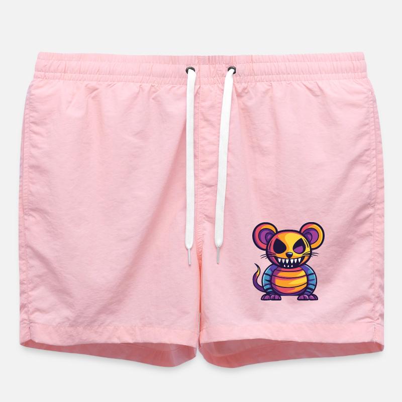 Mouse Halloween Comic Zombie - Swim Trunks - pink
