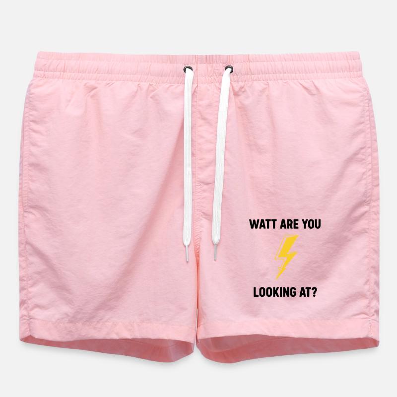 Watt Regardez-vous la conception du boulon - Short de bain - rose